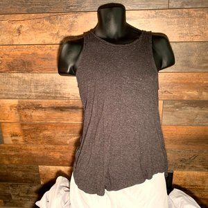 Gray with gold sparkles tank top